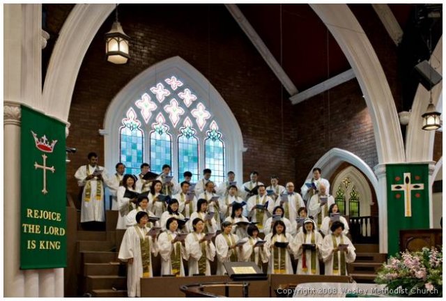 Choir at sanctuary